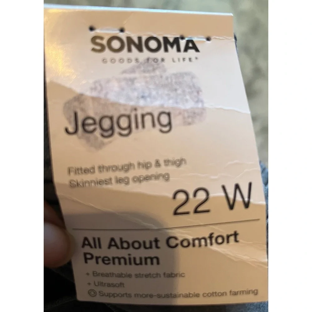 Sonoma Goods for Life Plus 22W Black Jegging Pants All About Comfort Premium NWT